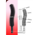 Graceful arc type silicone mascara brush